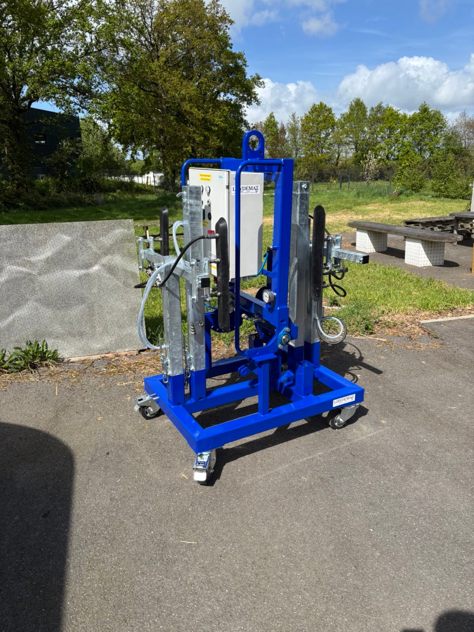 Palonnier CP Lhydemat sur chariot de transport